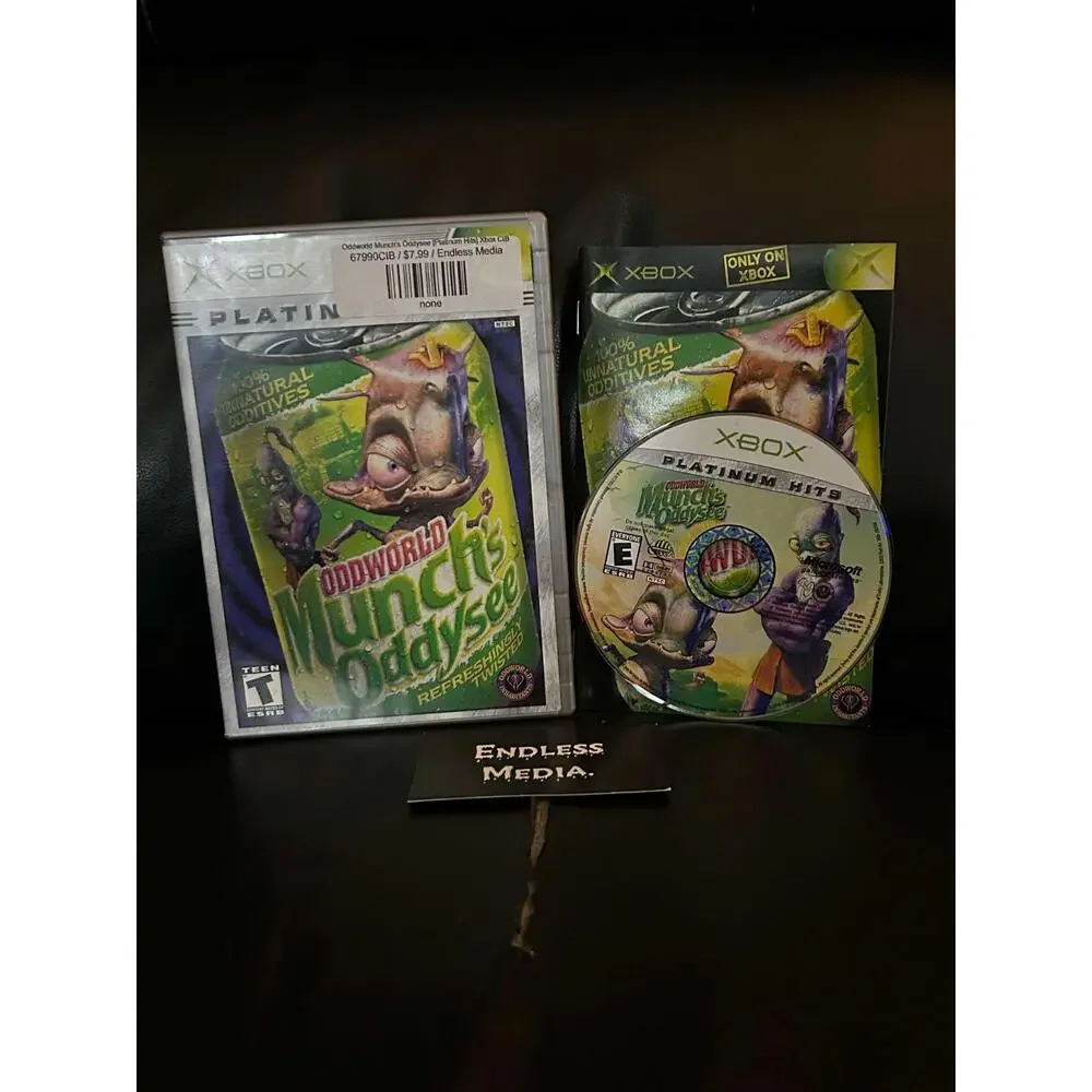 Oddworld Munch's Oddysee [Platinum Hits] Microsoft Xbox CIB Video Game
